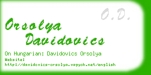 orsolya davidovics business card
